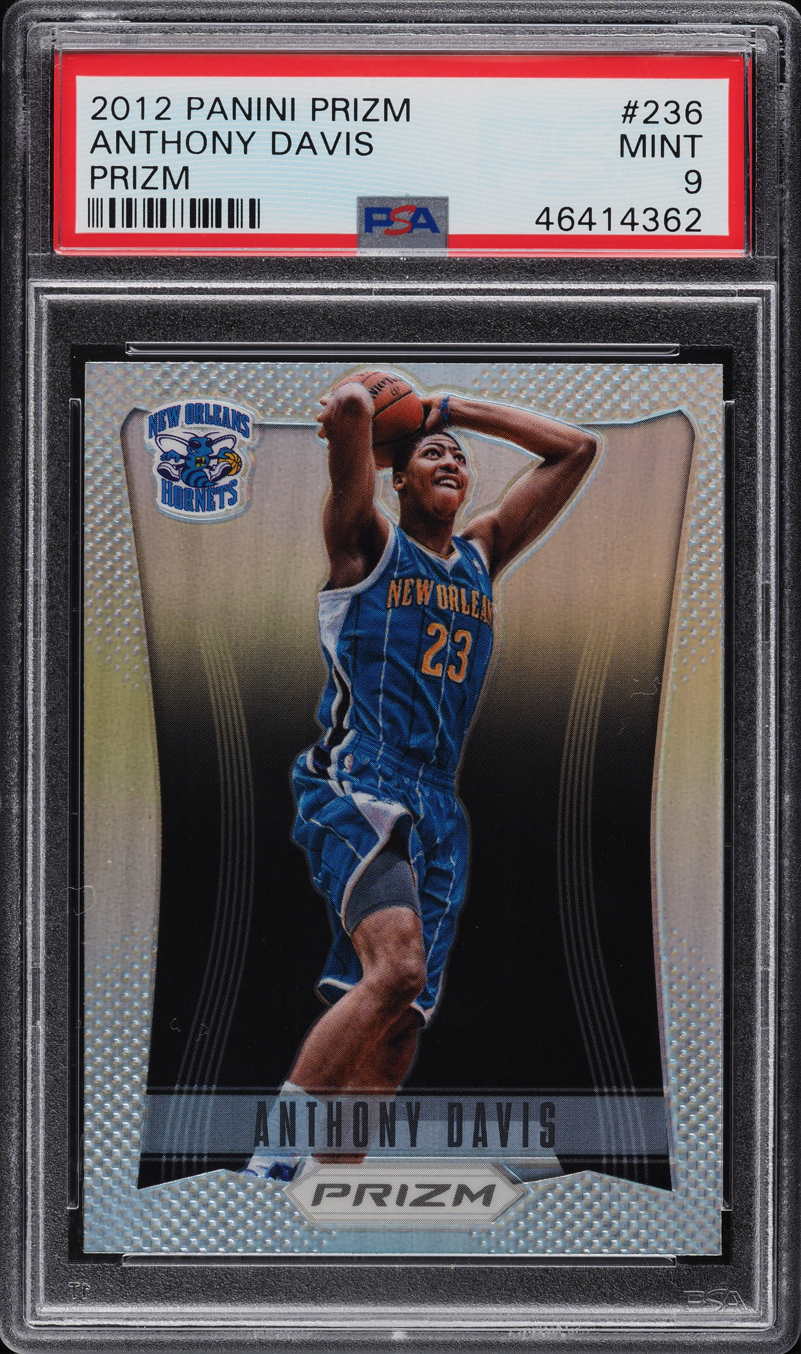 2012 Panini Prizm Silver Anthony Davis ROOKIE #236 PSA 9 MINT