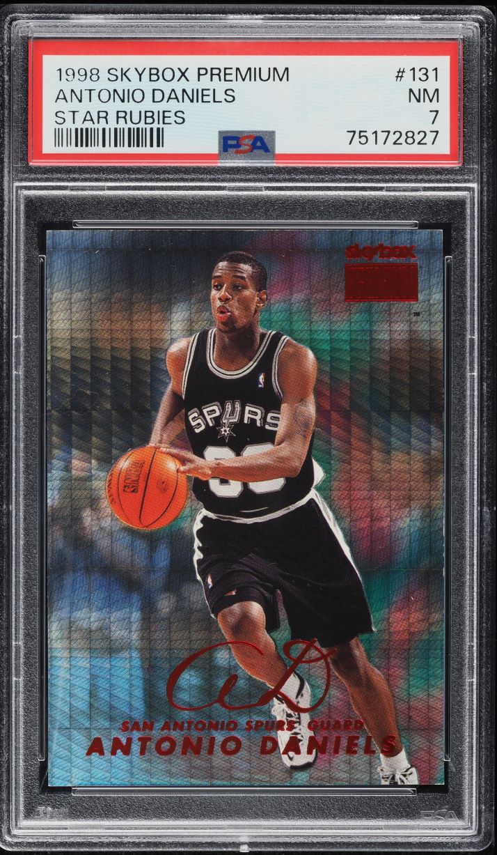 1998 Skybox Premium Star Rubies Antonio Daniels /50 #131 PSA 7 NRMT