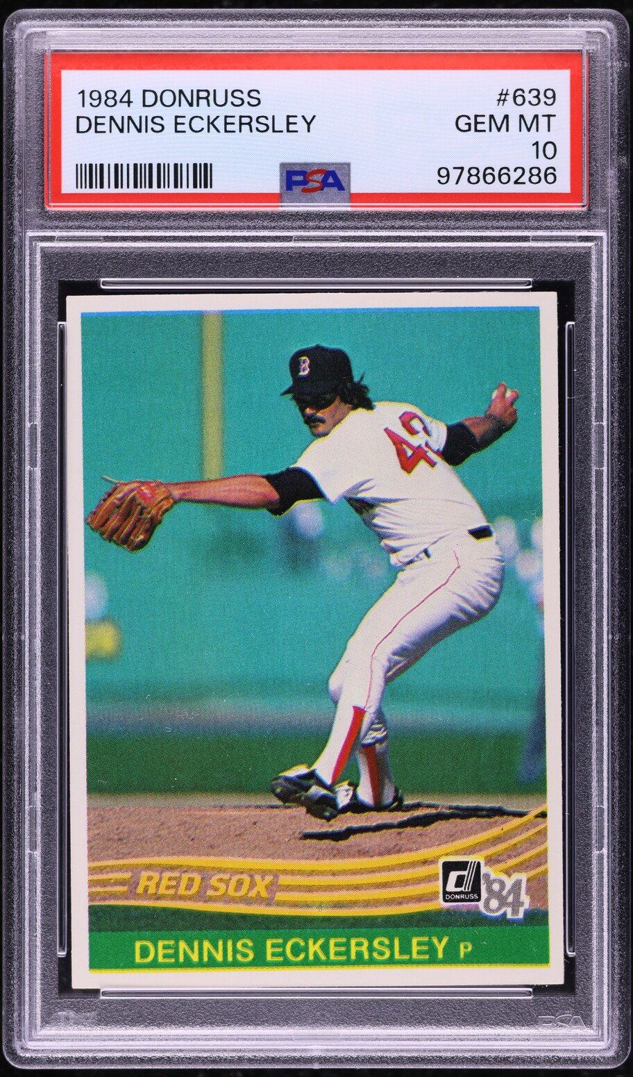 1984 Donruss Dennis Eckersley #639 PSA 10 GEM MINT