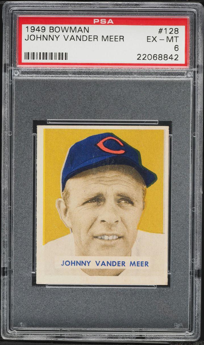 1949 Bowman Johnny Vander Meer #128 PSA 6 EXMT