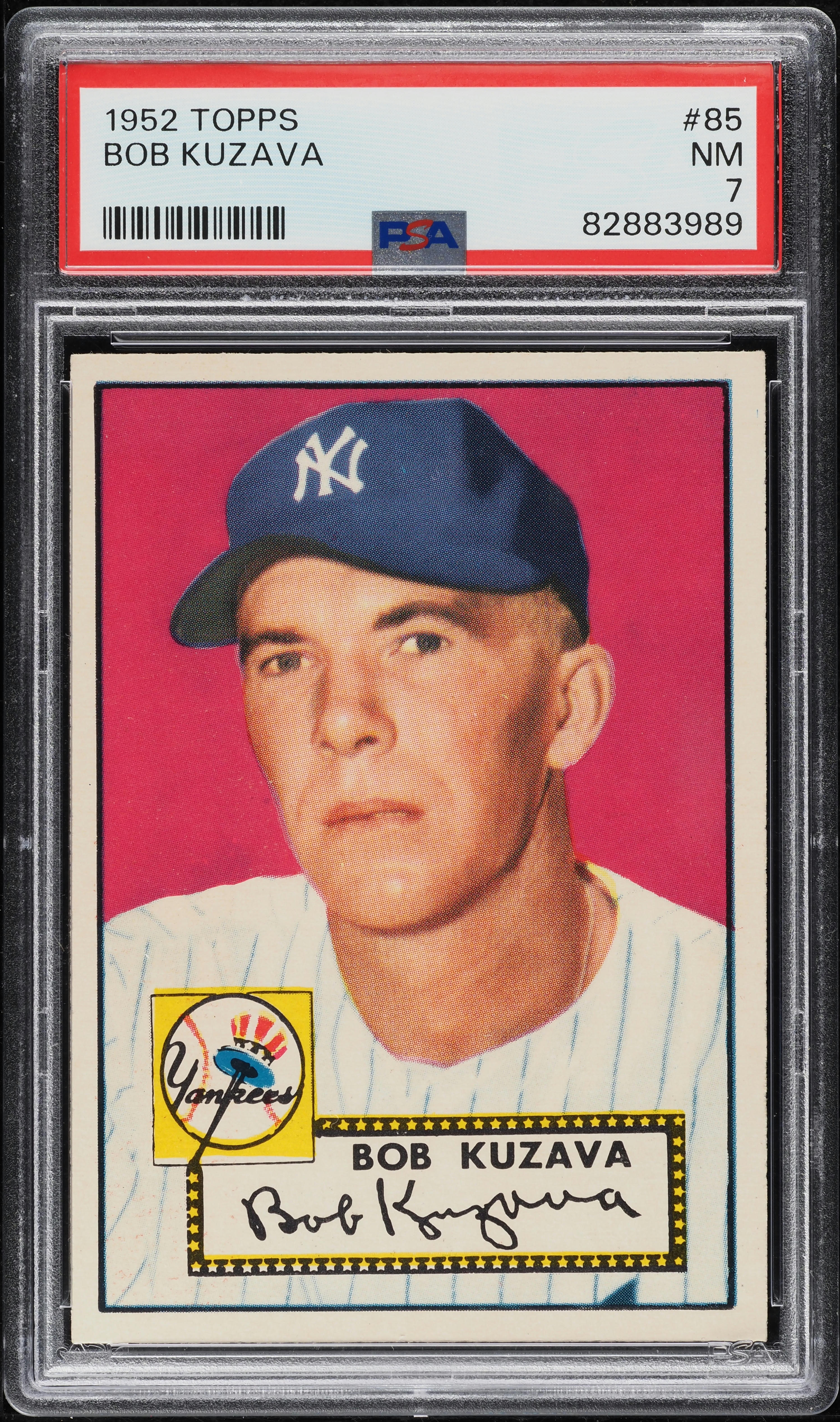 1952 Topps Bob Kuzava #85 PSA 7 NRMT