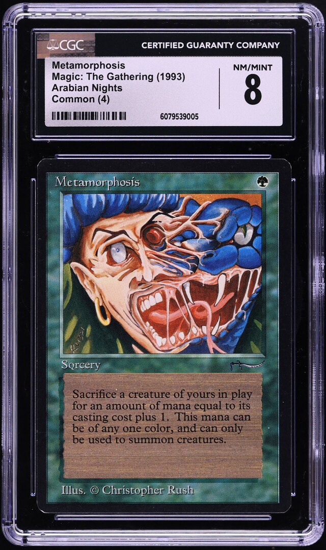 1993 Magic The Gathering MTG Arabian Nights Metamorphosis CGC 8 NM-MT