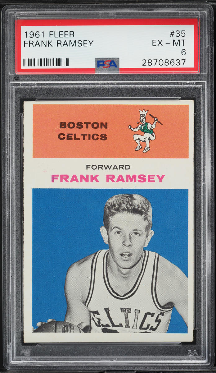 1961 Fleer Basketball Frank Ramsey #35 PSA 6 EXMT