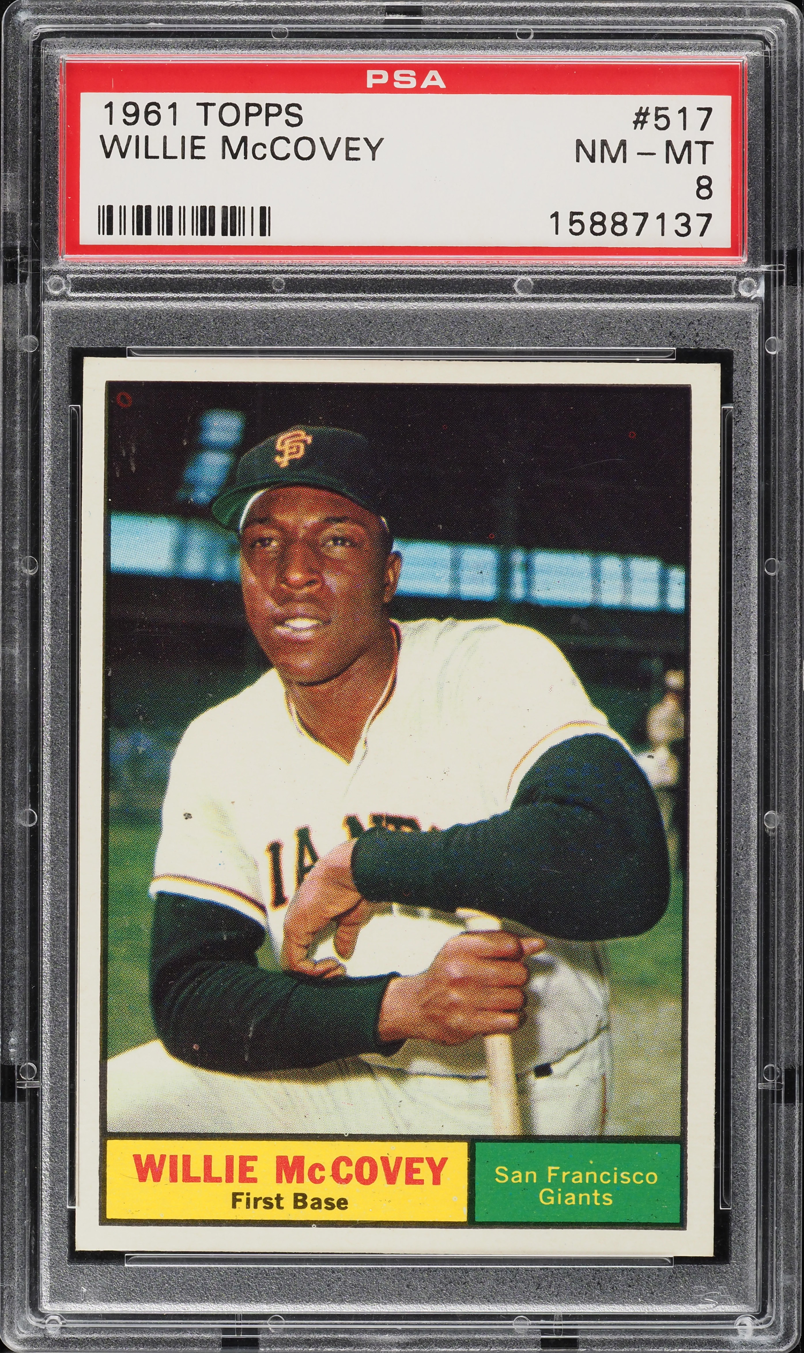 1961 Topps Willie Mccovey #517 PSA 8 NM-MT
