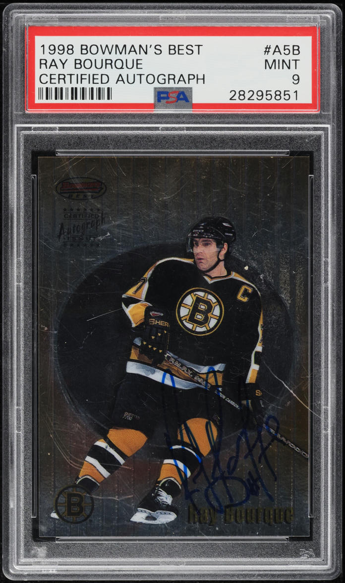 Ray Bourque #A5B 1998-99 Bowman's Best Hockey Autographs
