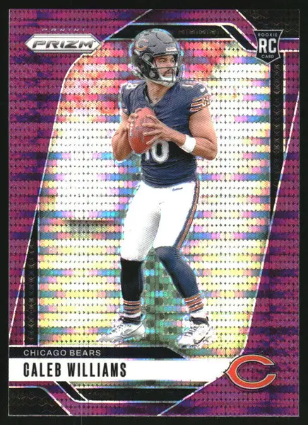 2024 Panini Prizm Purple Pulsar Prizm #301 Caleb Williams RC