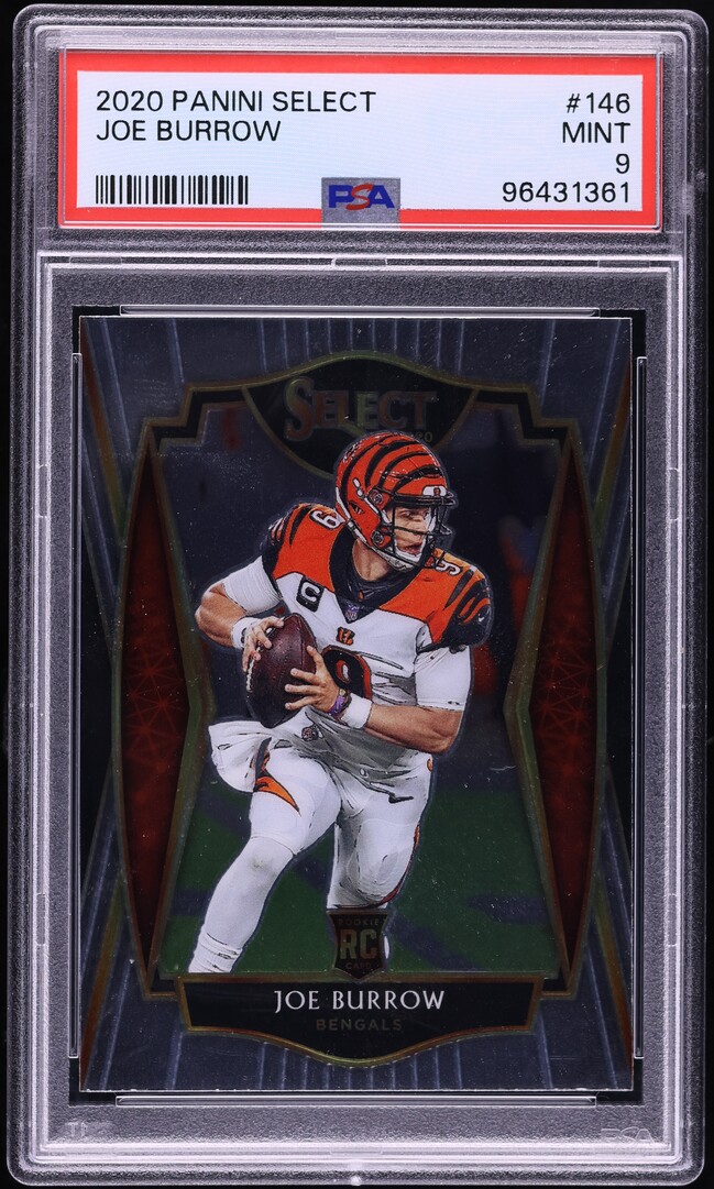 2020 Select Premier Level Joe Burrow ROOKIE #146 PSA 9 MINT