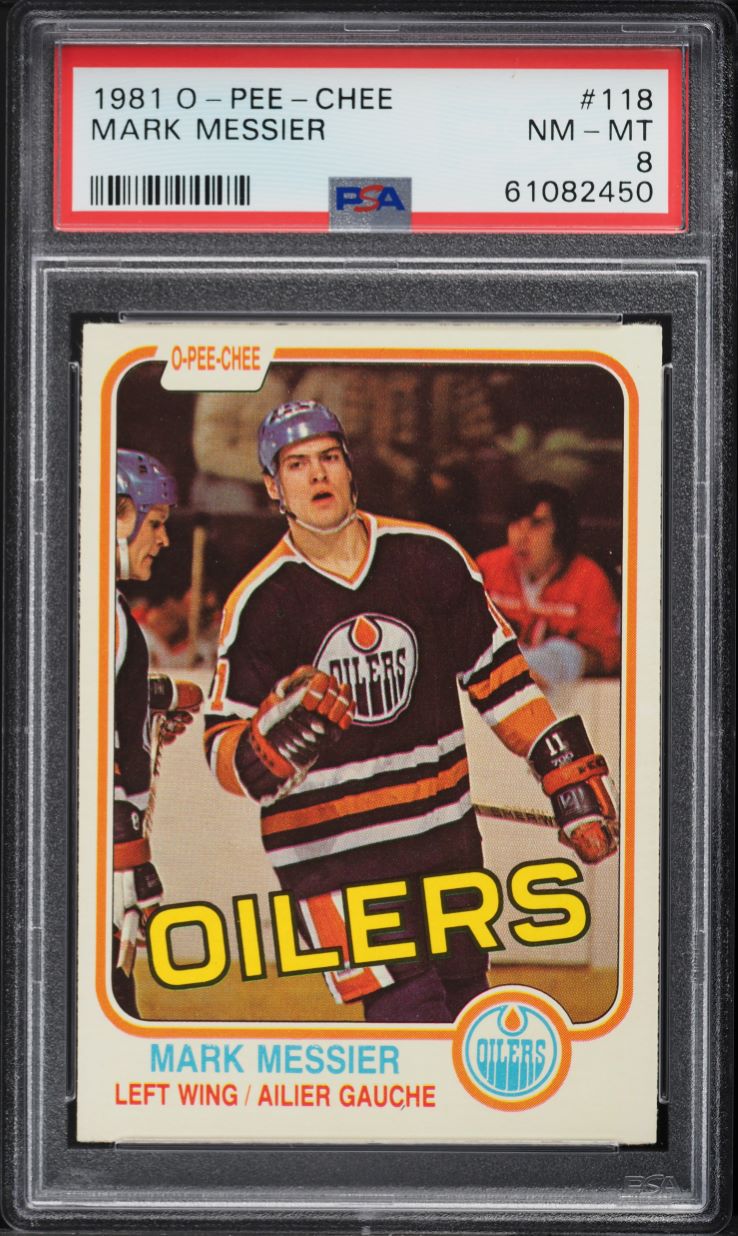 1981 O-Pee-Chee Hockey Mark Messier #118 PSA 8 NM-MT