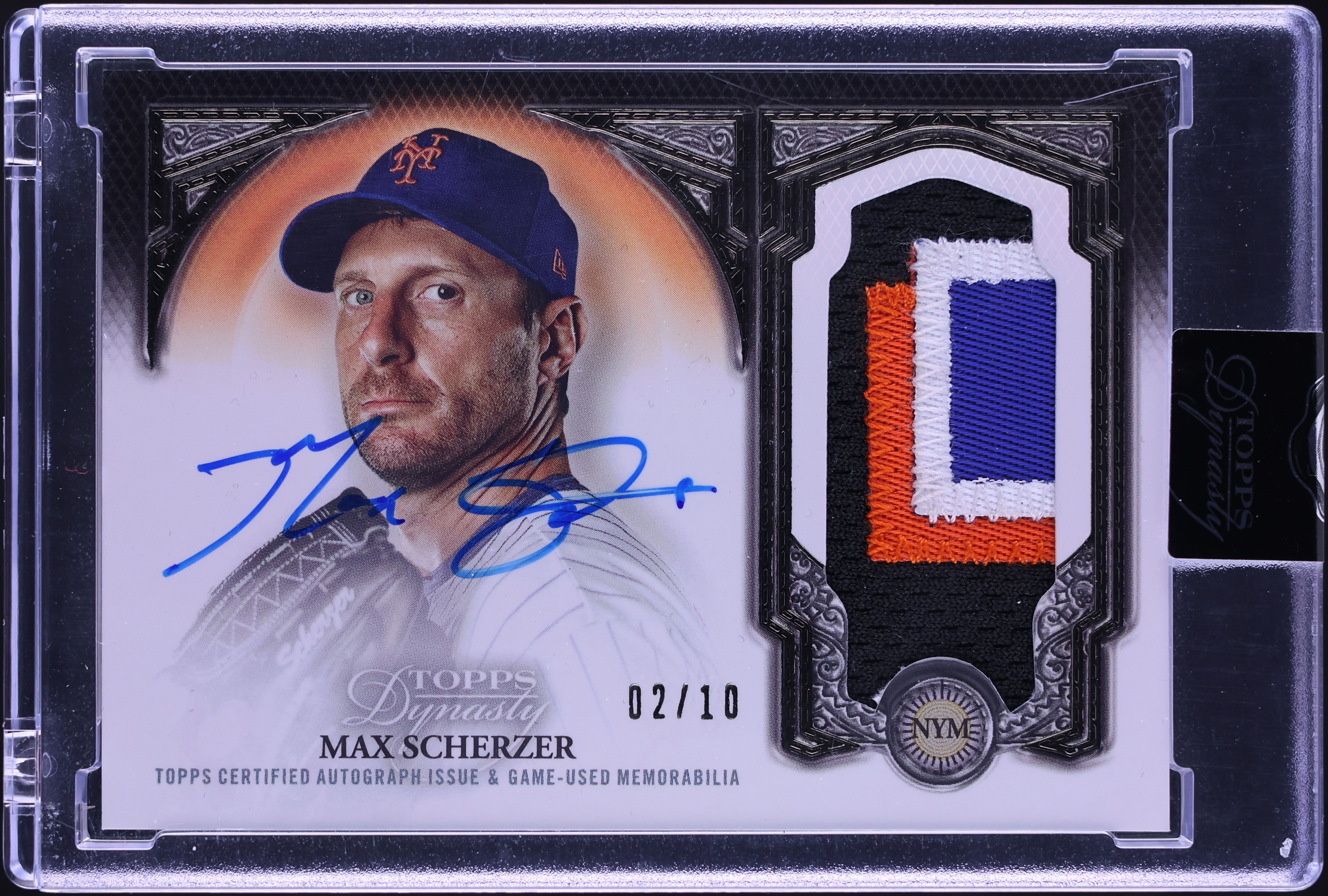 2023 Topps Dynasty Max Scherzer PATCH AUTO /10 #DAP-MZ3