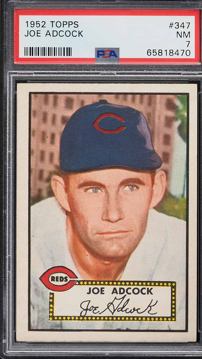 1952 Topps Joe Adcock #347 PSA 7 NRMT (PWCC-A)