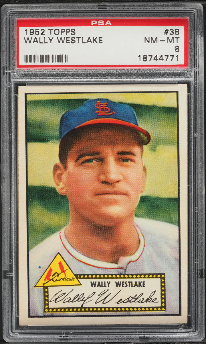 1952 Topps Wally Westlake #38 PSA 8 NM-MT