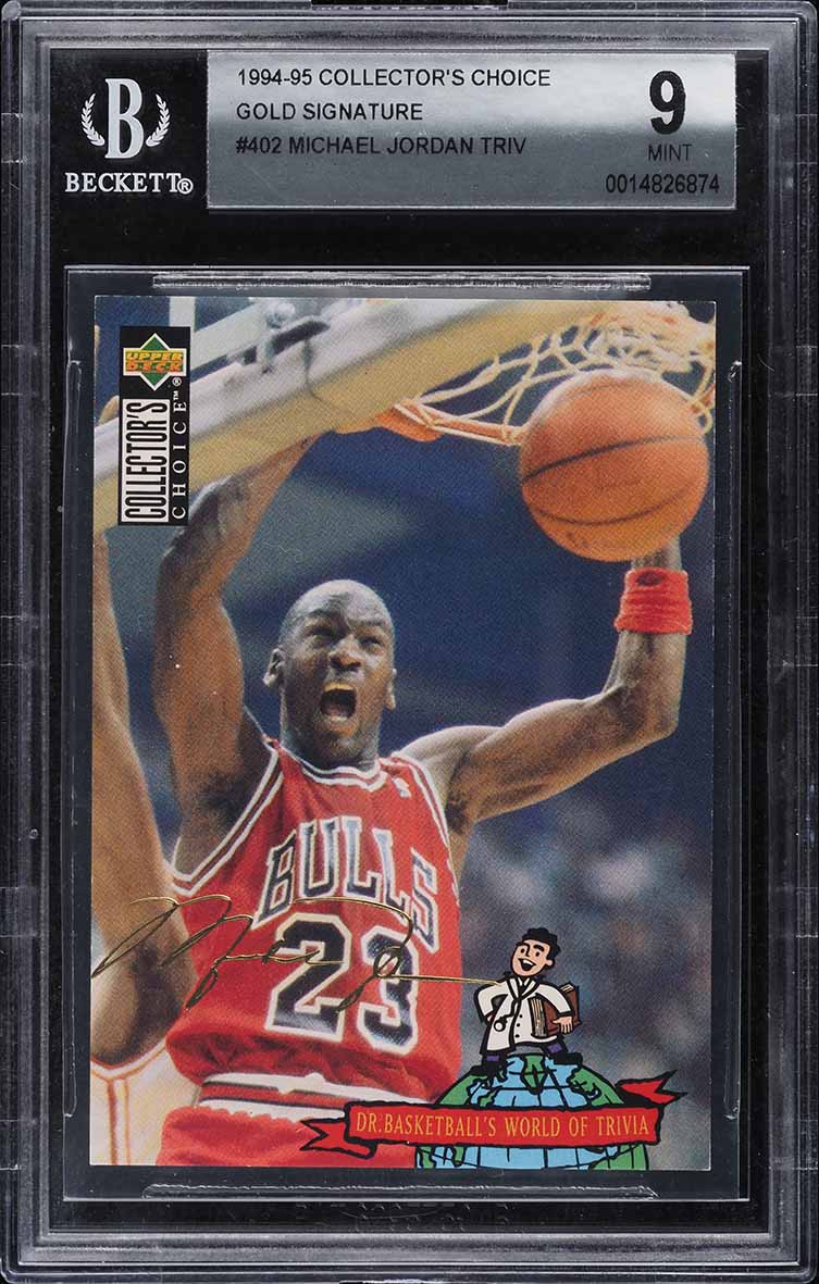 1994 Collector's Choice Gold Signature Michael Jordan #402 BGS 9 MINT