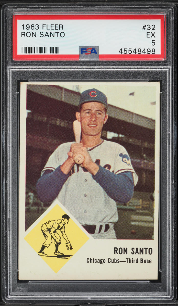 1963 Fleer Ron Santo #32 PSA 5 EX
