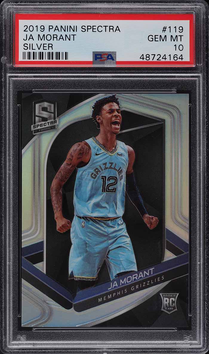 2019 Panini Spectra Silver Ja Morant ROOKIE #119 PSA 10 GEM MINT