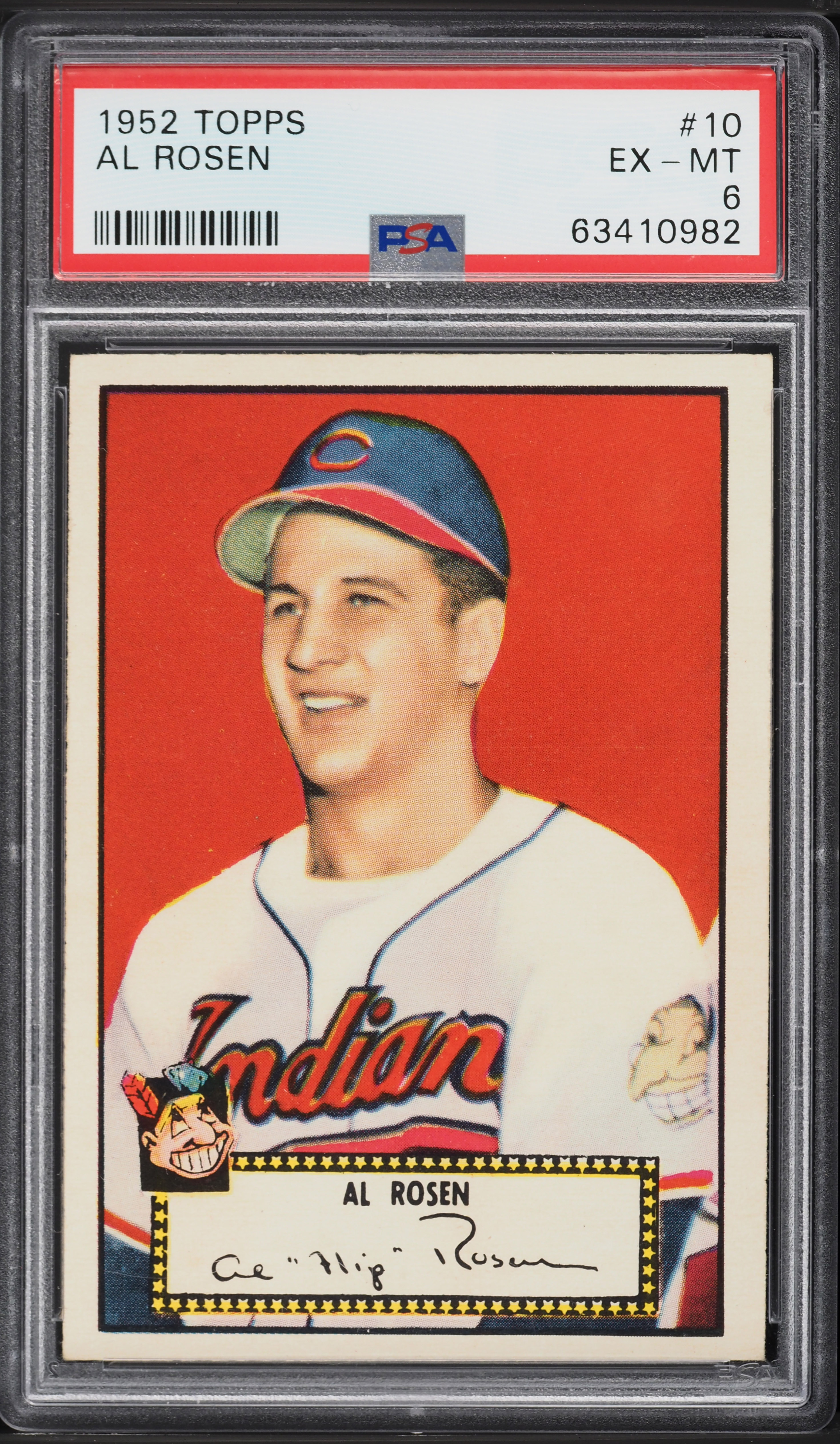 1952 Topps Al Rosen #10 PSA 6 EXMT