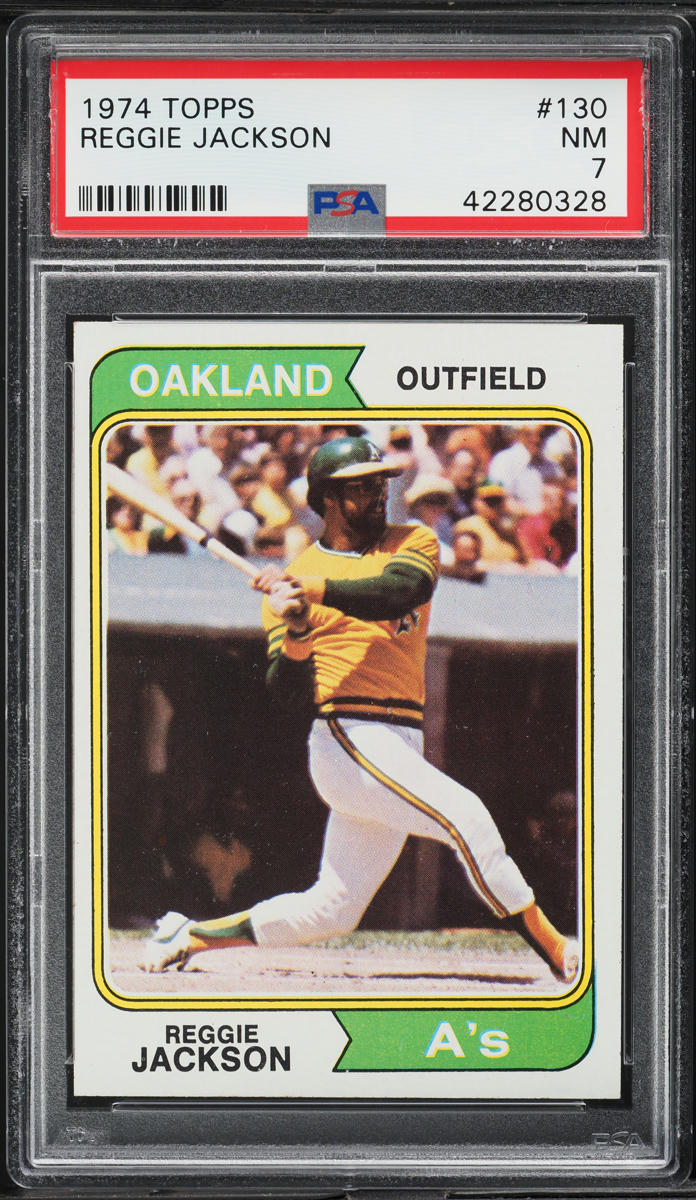 1974 Topps Reggie Jackson #130 PSA 7 NRMT