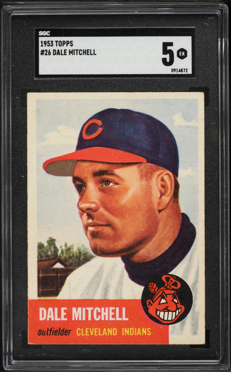 1953 Topps Dale Mitchell #26 SGC 5 EX