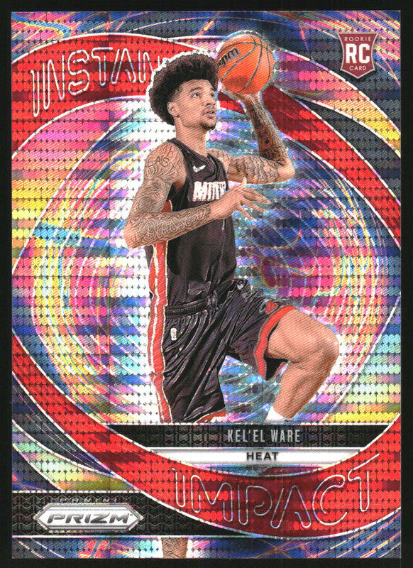 2024-25 Panini Prizm Instant Impact Red Pulsar Prizm #16 Kel el Ware RC /75