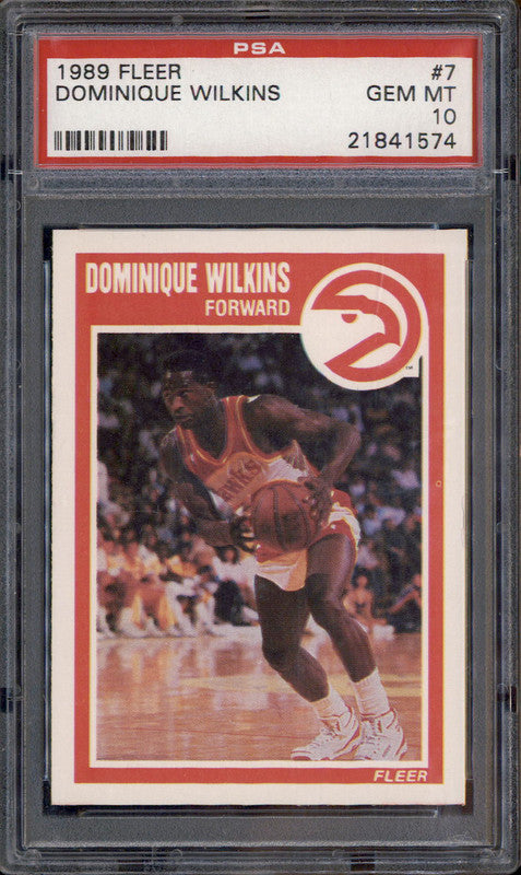 1989 Fleer #7 Dominique Wilkins PSA 10