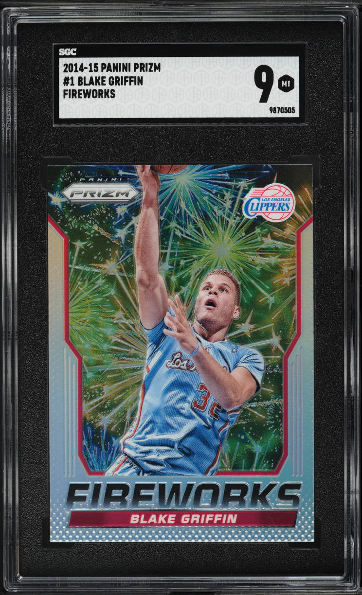 2014 Panini Prizm Fireworks Blake Griffin #1 SGC 9 MINT