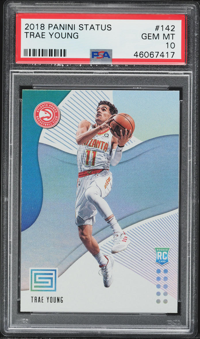 2018 Panini Status Trae Young ROOKIE #142 PSA 10 GEM MINT
