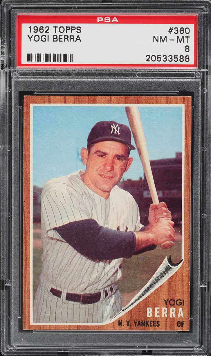 1962 Topps Yogi Berra #360 PSA 8 NM-MT