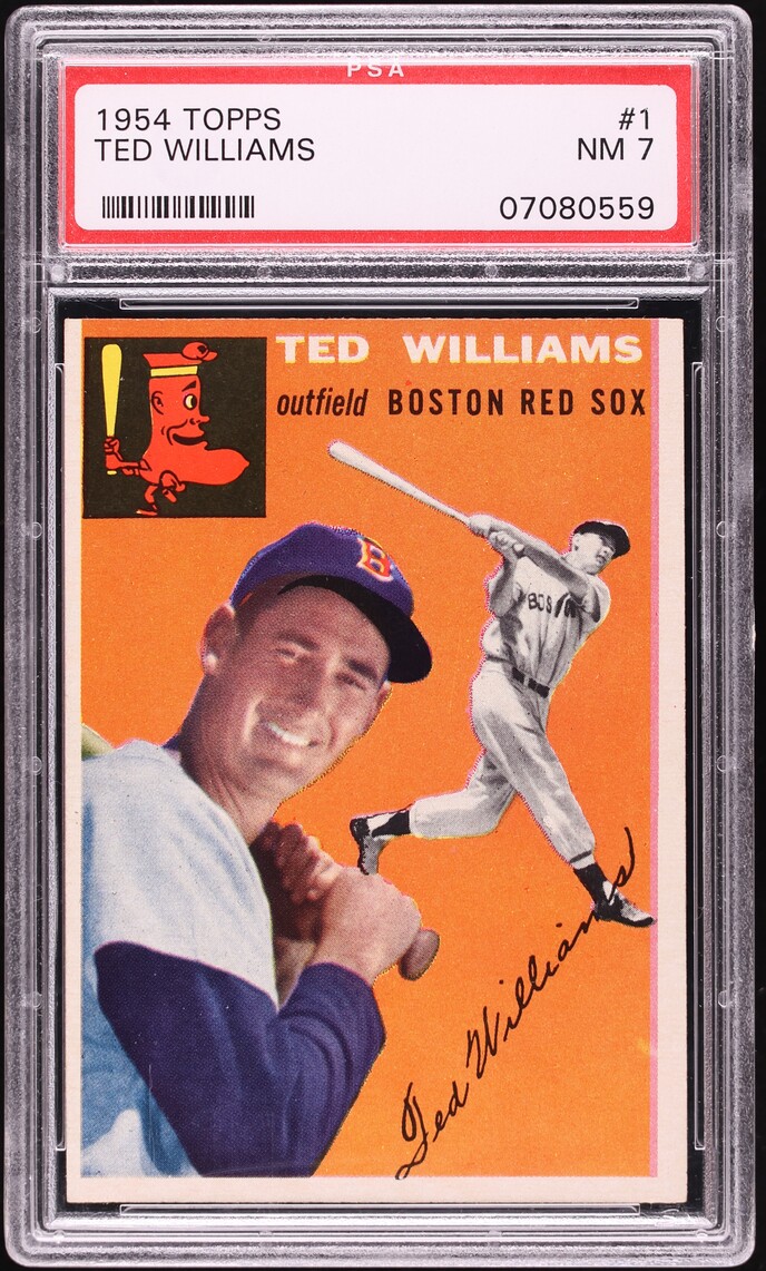 1954 Topps Ted Williams #1 PSA 7 NRMT