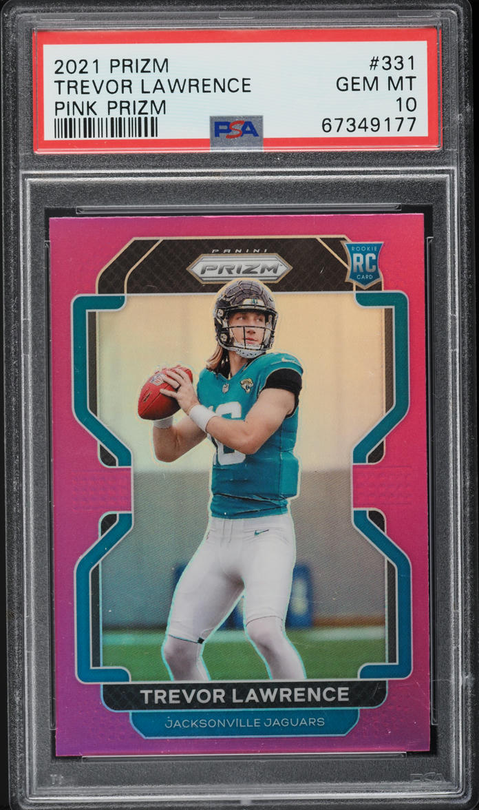 2021 Panini Prizm Pink Trevor Lawrence ROOKIE #331 PSA 10 GEM MINT