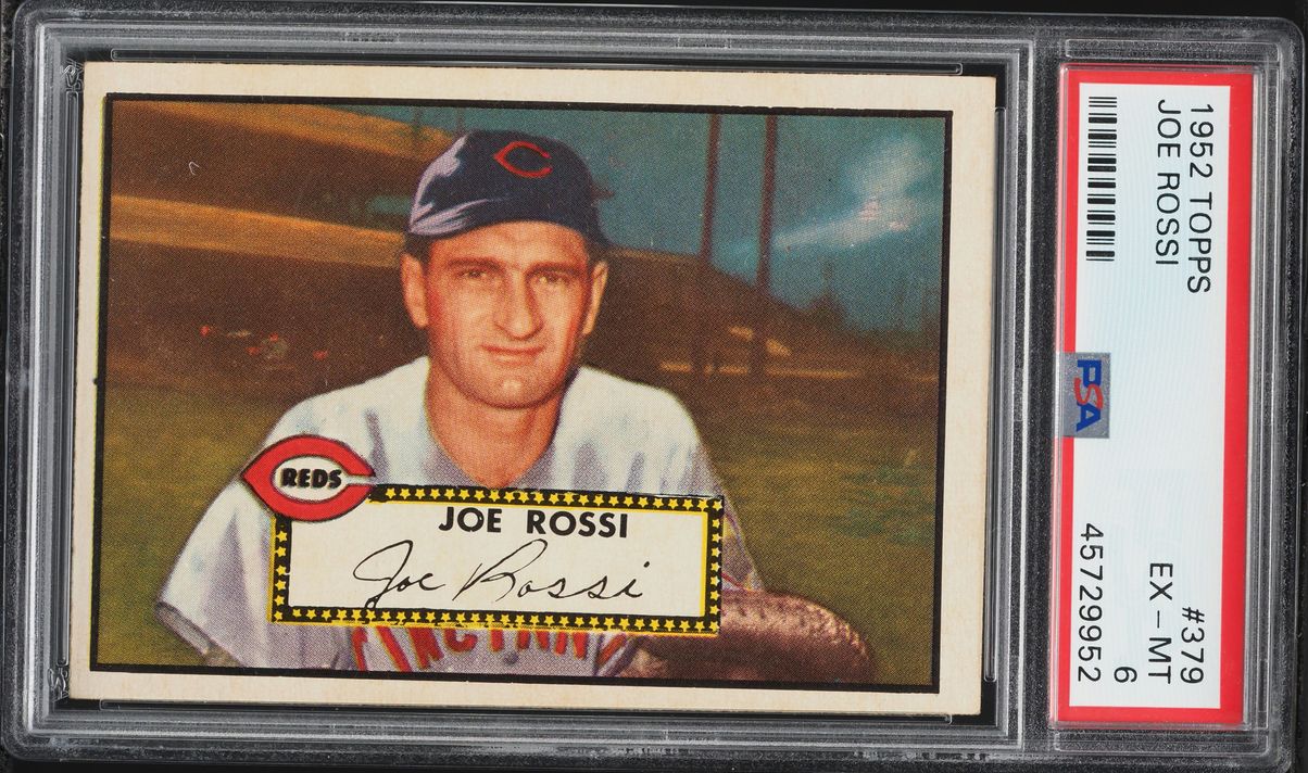 1952 Topps Joe Rossi #379 PSA 6 EXMT