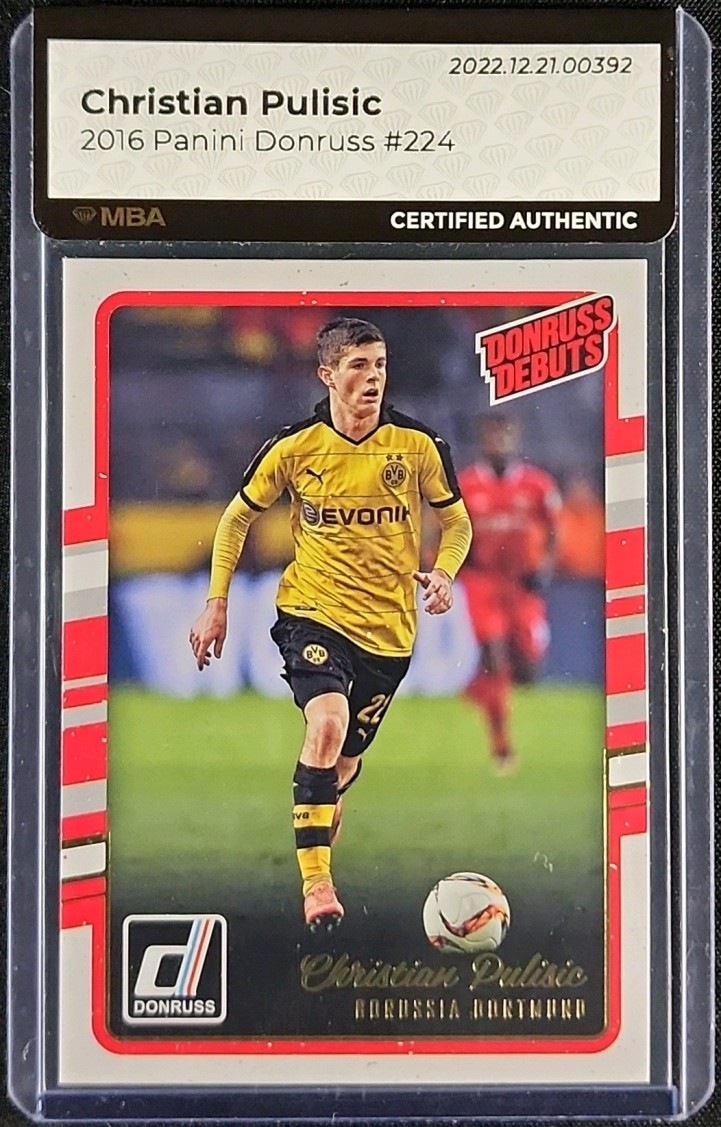 2016 Donruss Soccer Christian Pulisic ROOKIE #224 MBA AUTH