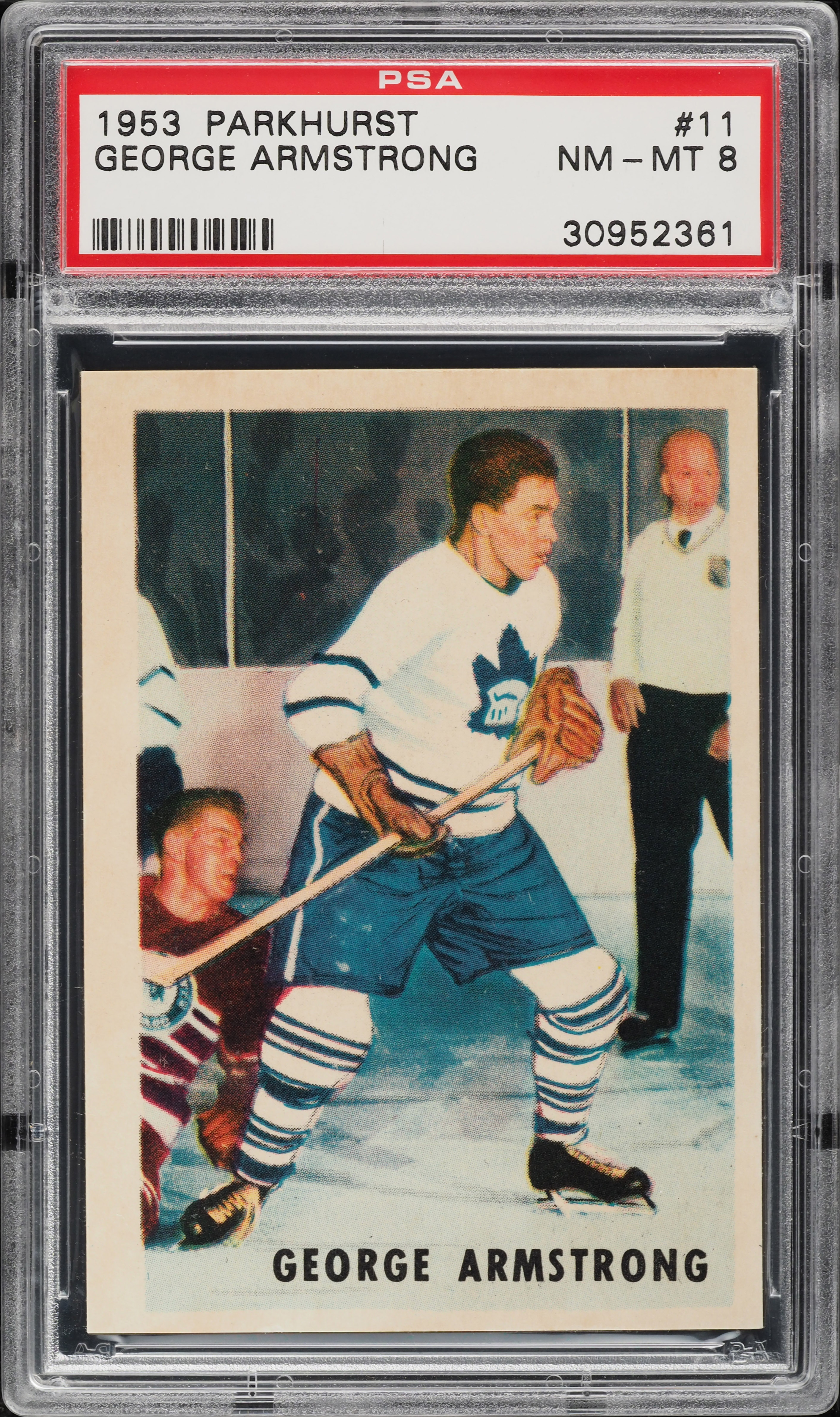 1953 Parkhurst George Armstrong #11 PSA 8 NM-MT