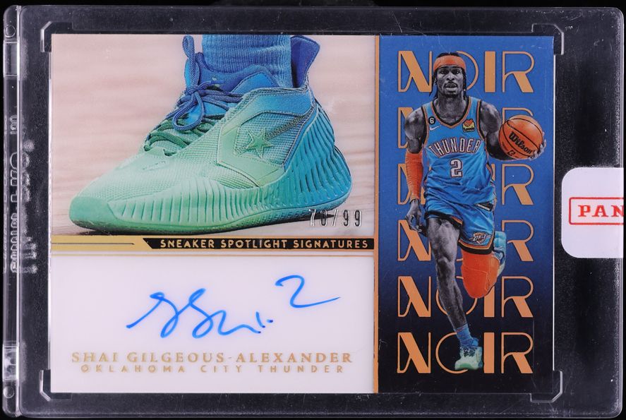 2022 Panini Noir Sneaker Spotlight Shai Gilgeous-Alexander AUTO /99 #SSS-SGA