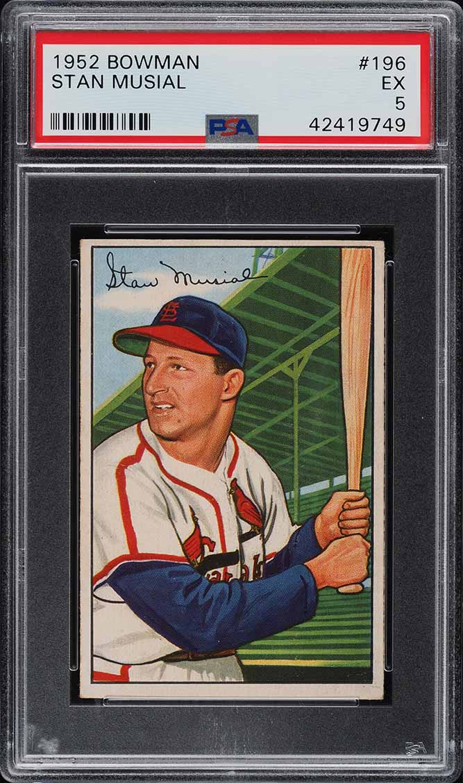 1952 Bowman Stan Musial #196 PSA 5 EX