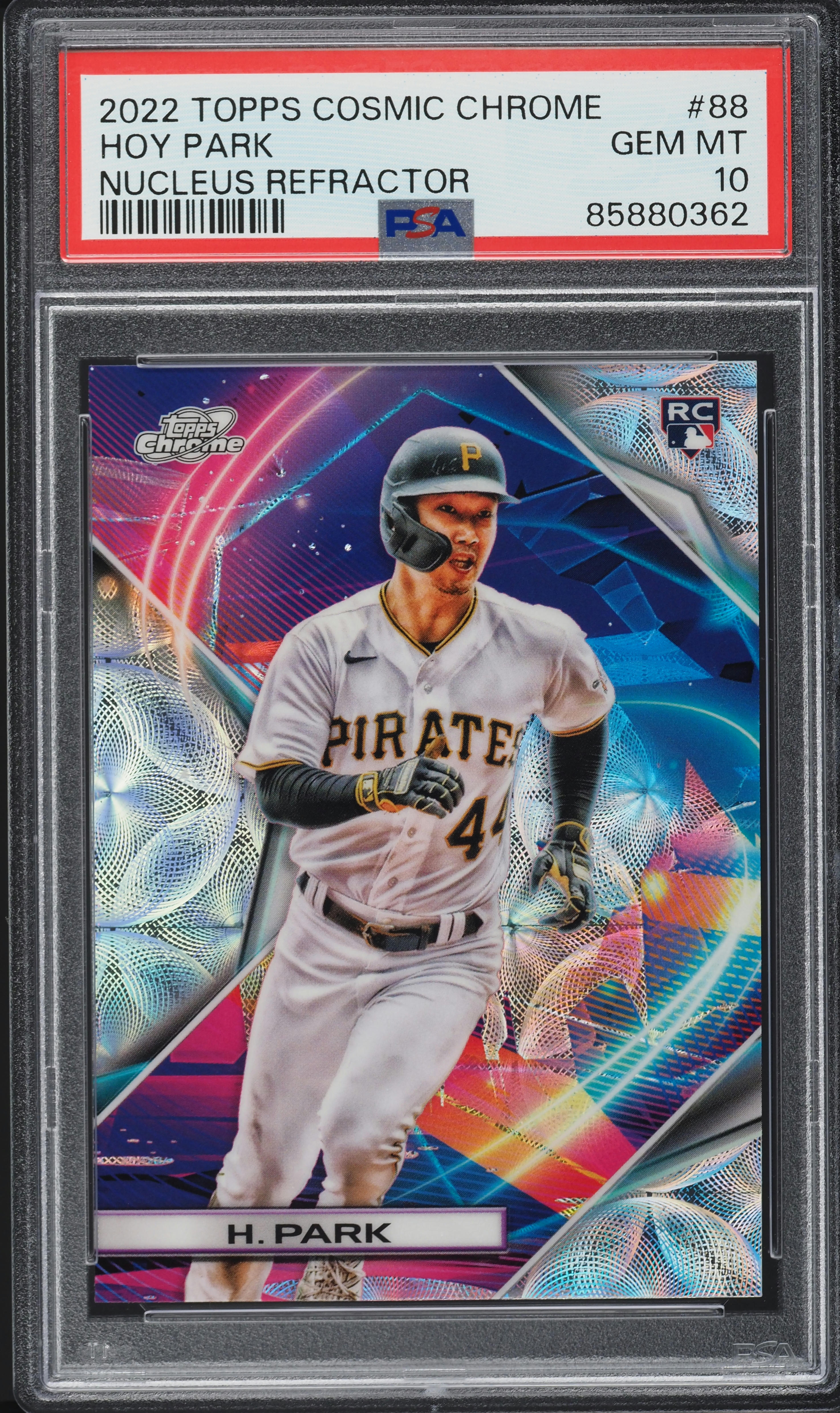 2022 Topps Chrome Cosmic Nucleus Refractor Hoy Park ROOKIE #88 PSA 10 GEM MINT