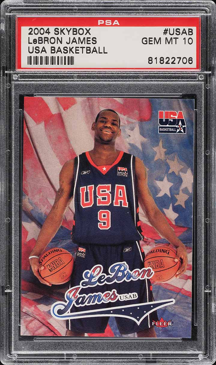 2004 Skybox USA Basketball LeBron James #USAB PSA 10 GEM MINT