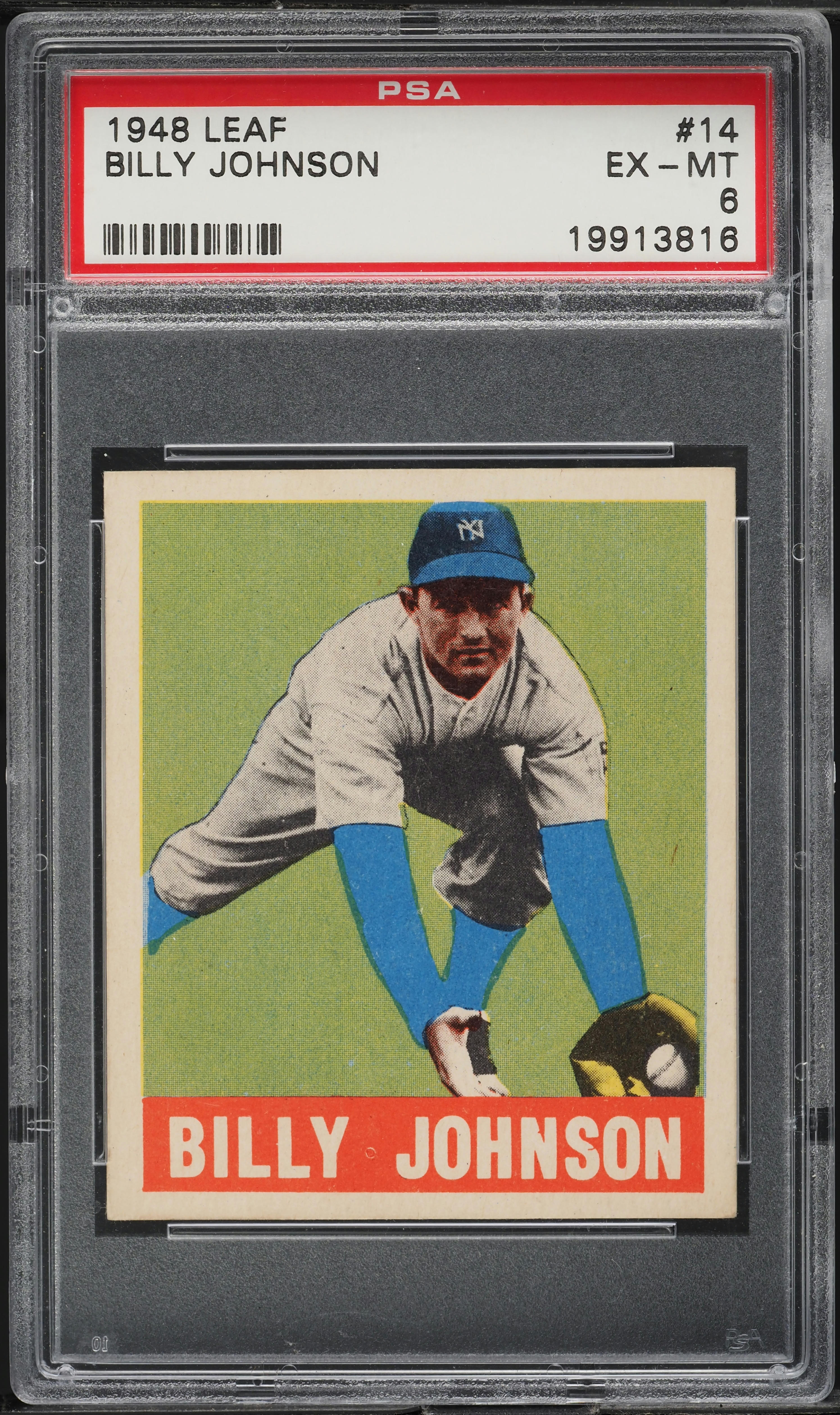 1948 Leaf Billy Johnson #14 PSA 6 EXMT