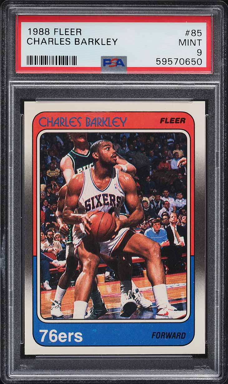 1988 Fleer Basketball Charles Barkley #85 PSA 9 MINT