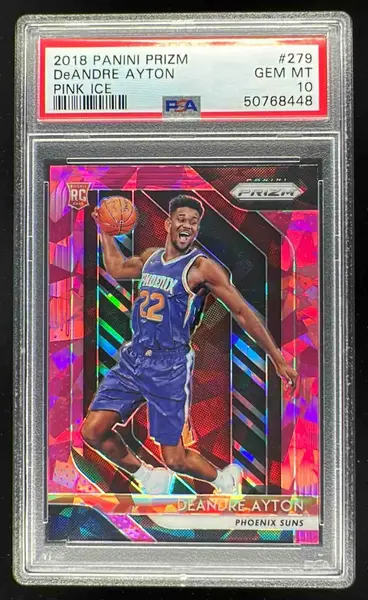 2018-19 Panini Prizm Prizms Pink Ice #279 Deandre Ayton RC PSA 10