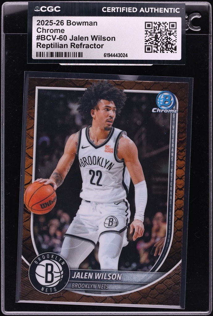 Jalen Wilson #BCV-60 2025-26 Bowman Basketball Chrome Mojo