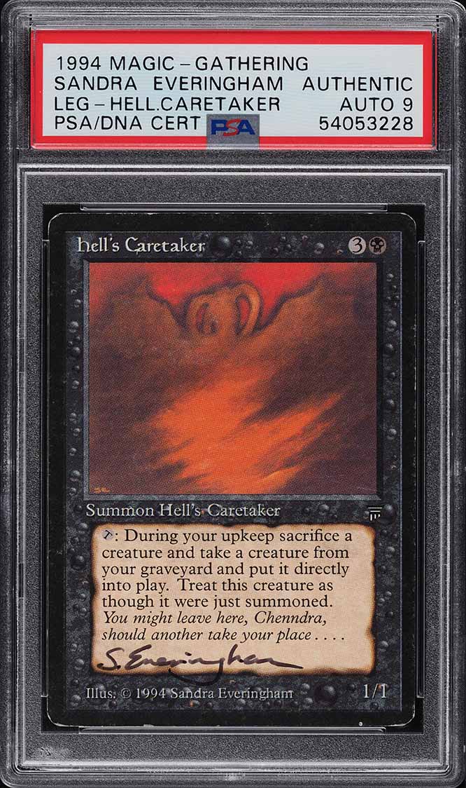 1994 MTG Legends Hell's Caretaker Sandra Everingham PSA/DNA 9 AUTO PSA Auth