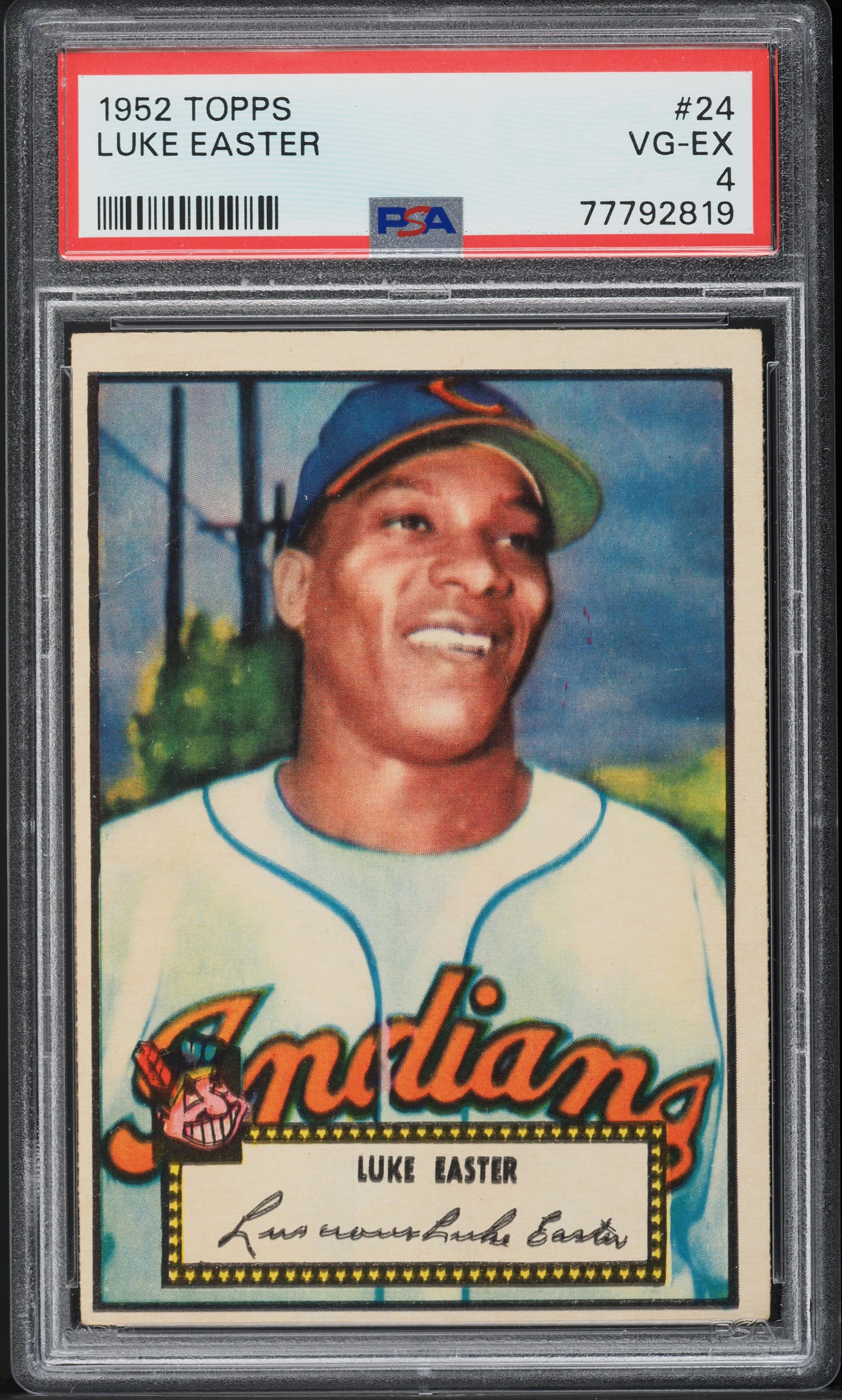 1952 Topps Luke Easter #24 PSA 4 VGEX