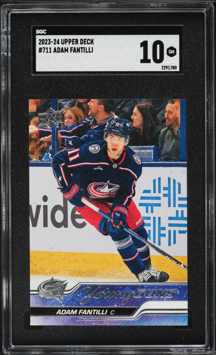 2023 Upper Deck Young Guns Adam Fantilli ROOKIE #711 SGC 10 GEM MINT