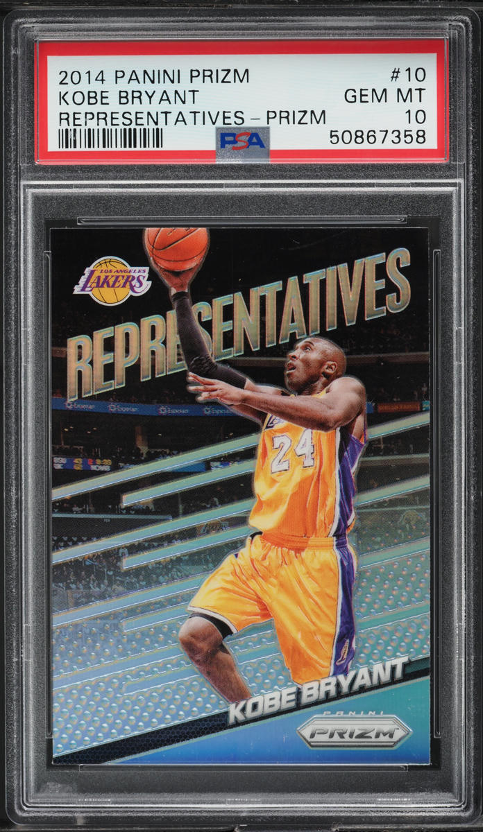 2014 Panini Prizm Representatives Silver Kobe Bryant #10 PSA 10 GEM MINT
