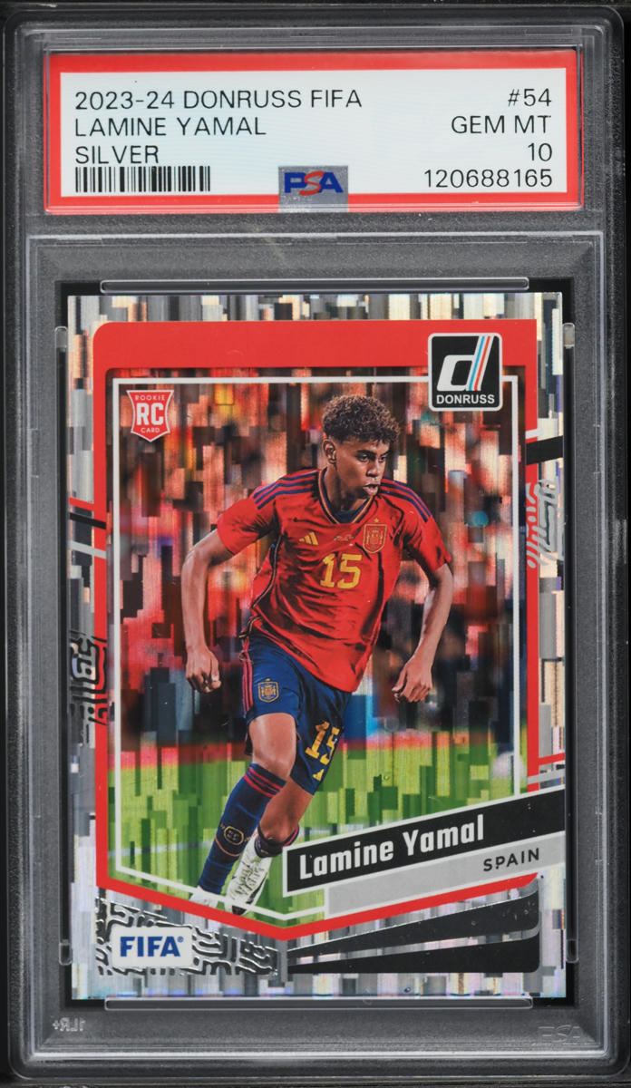 2023 Donruss FIFA Silver Lamine Yamal ROOKIE #54 PSA 10 GEM MINT