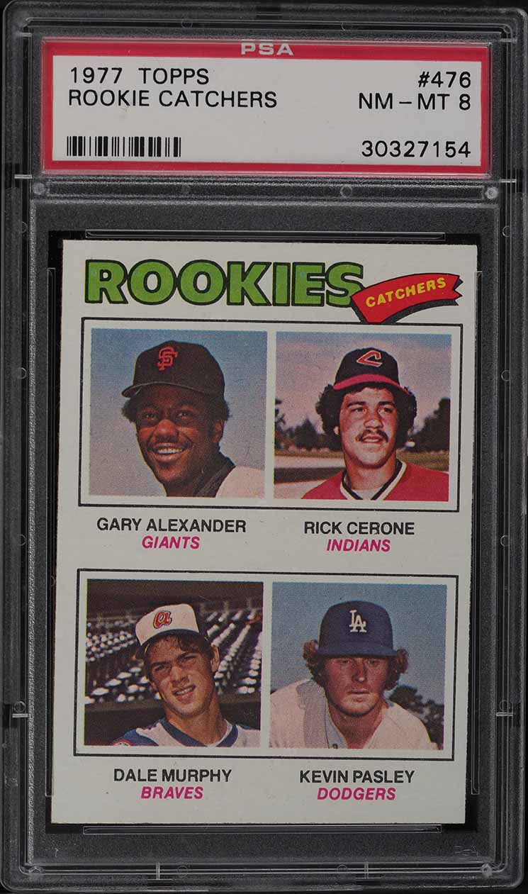 1977 Topps Dale Murphy ROOKIE #476 PSA 8 NM-MT