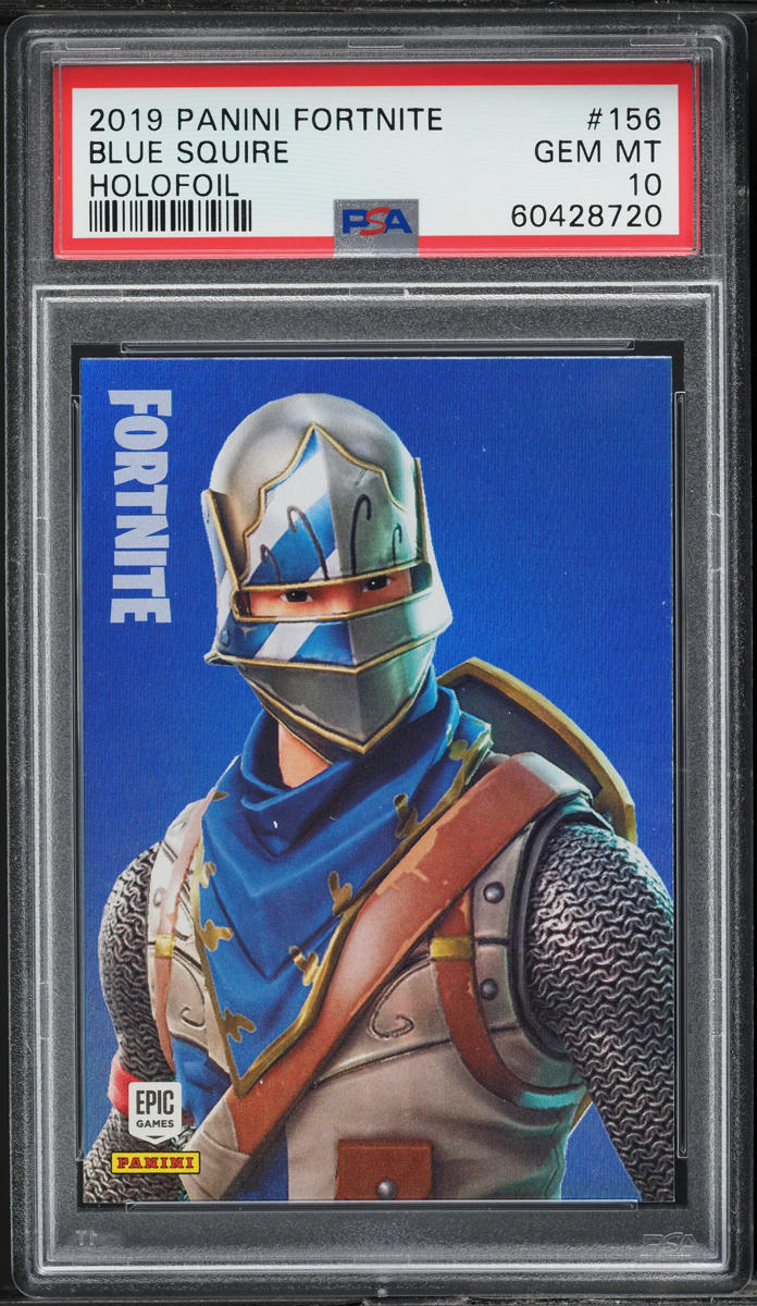 2019 Panini Fortnite Series 1 Holofoil Blue Squire #156 PSA 10 GEM MINT