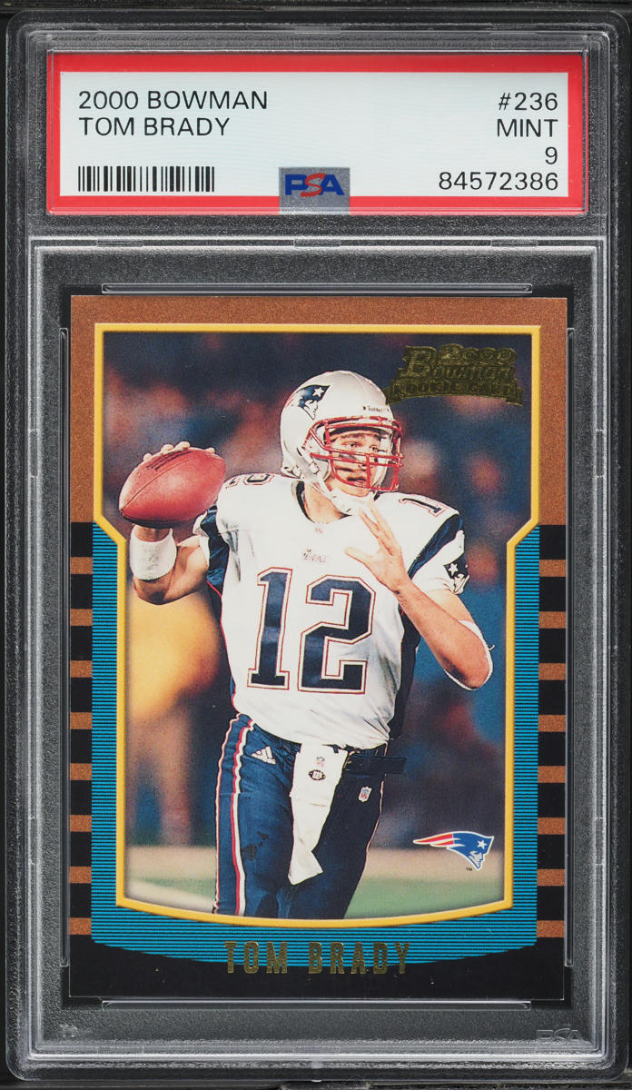 2000 Bowman Football Tom Brady ROOKIE #236 PSA 9 MINT