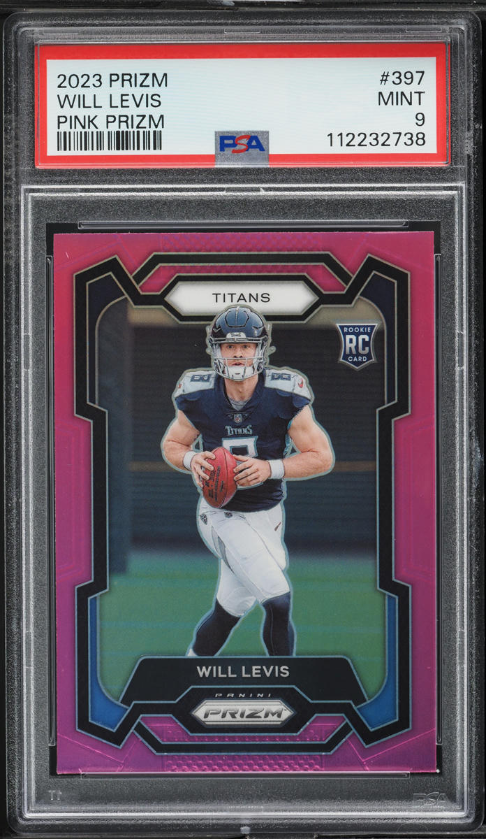 2023 Panini Prizm Pink Will Levis ROOKIE #397 PSA 9 MINT