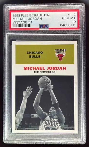 1998-99 Fleer Tradition Vintage '61 #142 Michael Jordan PSA 10