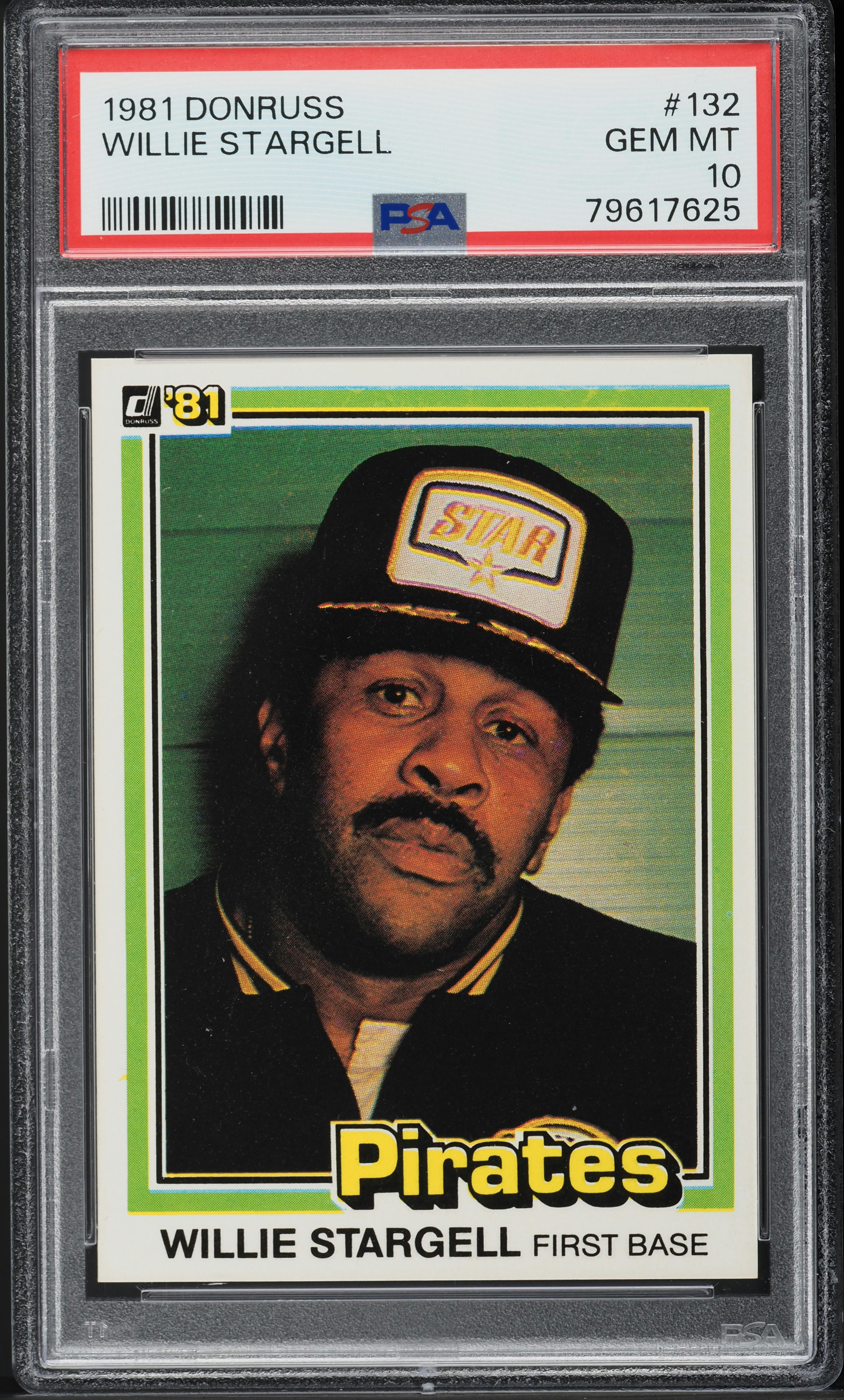 1981 Donruss Willie Stargell #132 PSA 10 GEM MINT